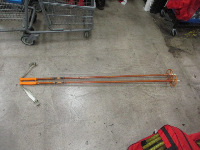 Used Vintage M-Staven Lil Jedahl Bamboo 58 Ski Poles
