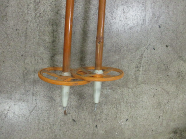 Used Vintage M-Staven Lil Jedahl Bamboo 58 Ski Poles
