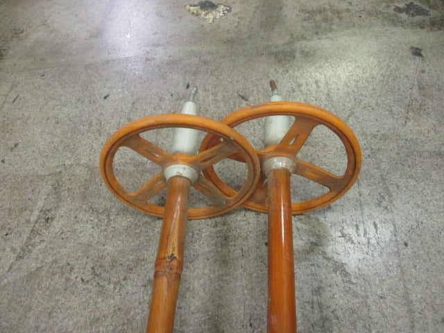 Used Vintage M-Staven Lil Jedahl Bamboo 58 Ski Poles