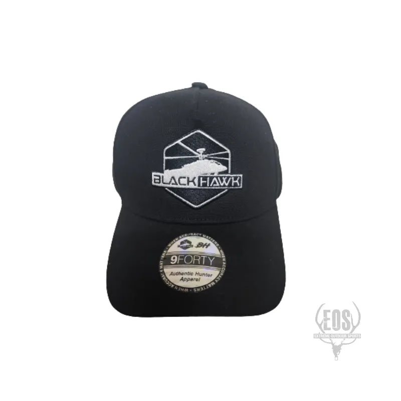 CAP - BLACKHAWK APPAREL A-FRAME 940 CAP (BLACK BLACKHAWK LOGO)