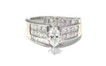 3ctw Diamond Bypass Ring