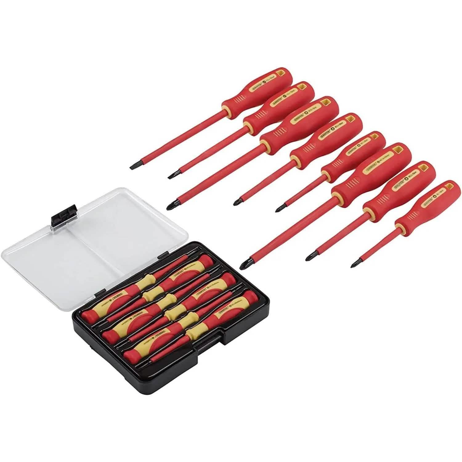 Fully Insulated and Precision Screwdrivers 14pc Set VDE Approved Draper 28028