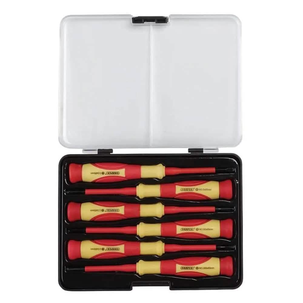 Fully Insulated and Precision Screwdrivers 14pc Set VDE Approved Draper 28028