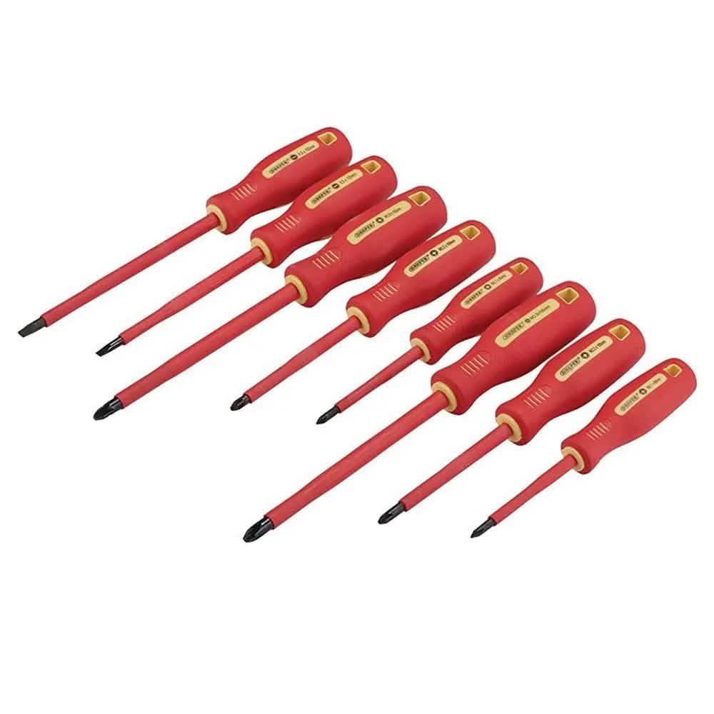 Fully Insulated and Precision Screwdrivers 14pc Set VDE Approved Draper 28028