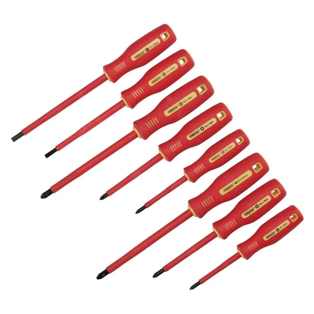 Fully Insulated and Precision Screwdrivers 14pc Set VDE Approved Draper 28028